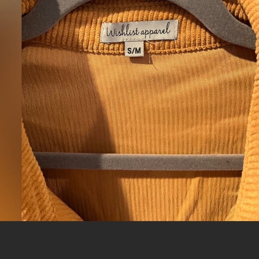 Corduroy Button Down Shacket - Picture 7 of 8